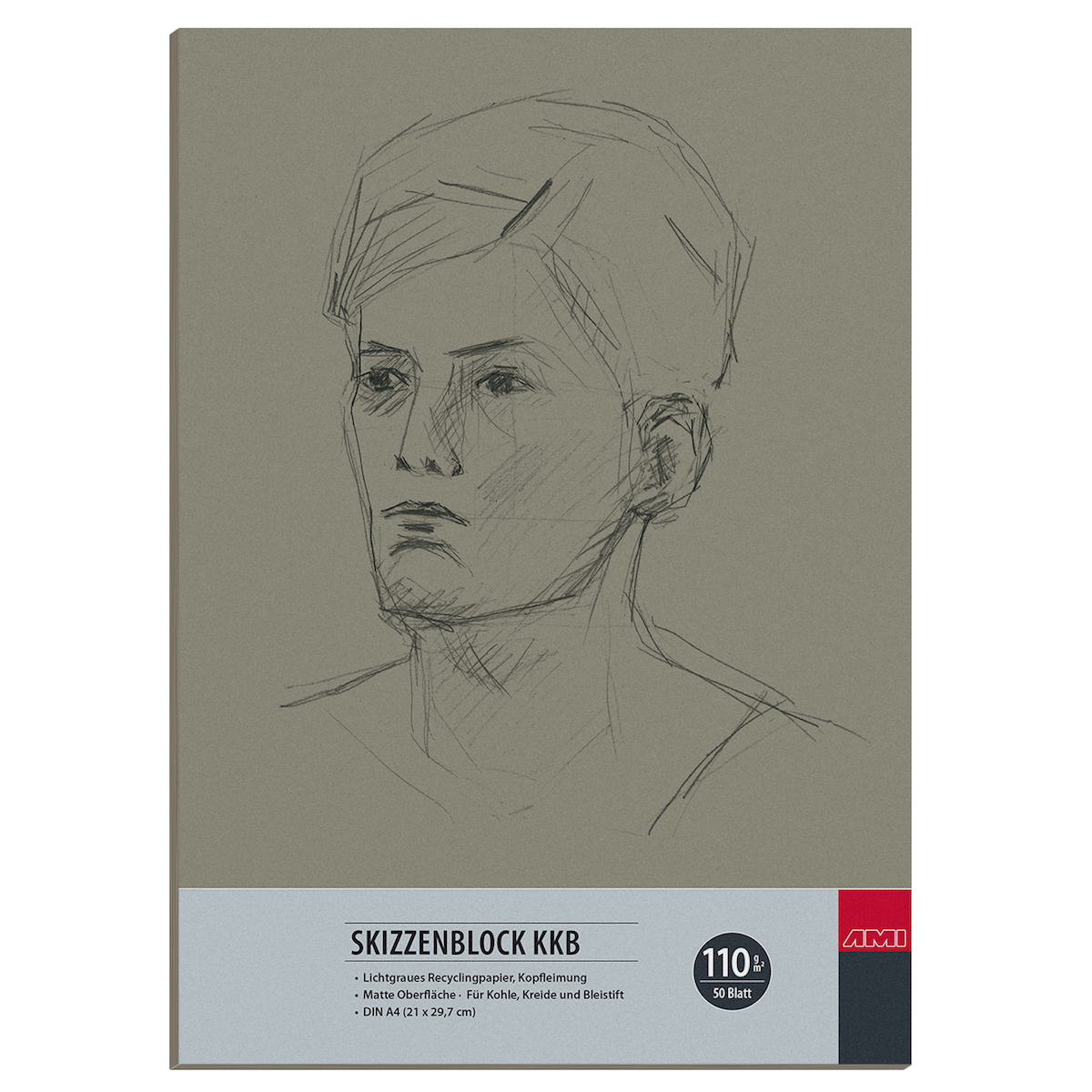 182044 AMI KKB Skizzenblock BRAUN