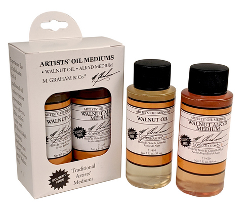 M. Graham and Co. Walnut Oil/Alkyd Medium 2-Pack