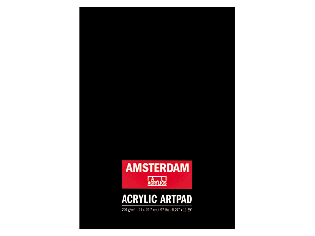 tala5562 Amsterdam Acrylic Artpad Schwarz